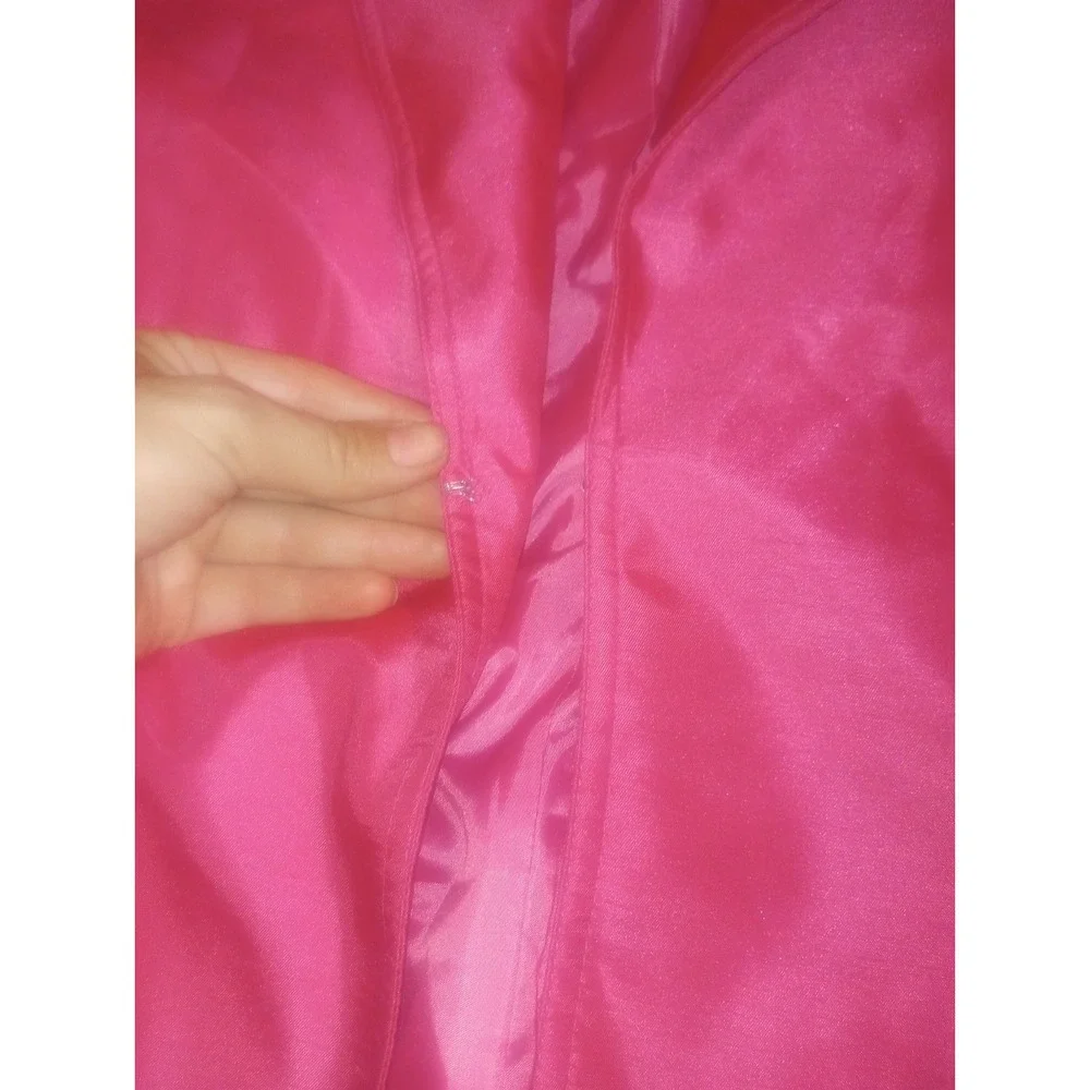 Susan Graver Hot Pink Metallic Small Blazer Clasp Close Polyester - Picture 4 of 7